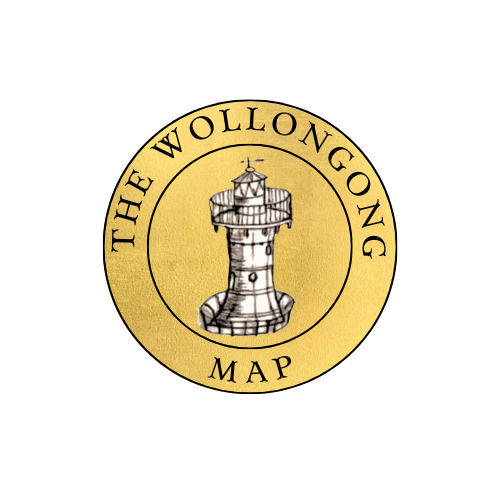 The Wollongong Map - Black & White - Limited Edition